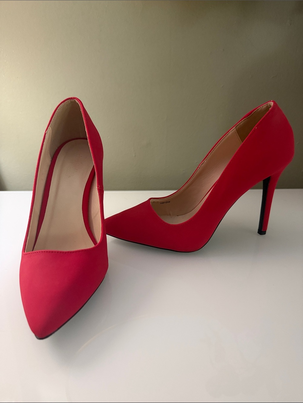Charlotte Russe Red Pointed-Toe Stiletto Pumps